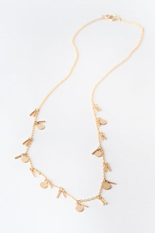 Sequin + Fringe Necklace