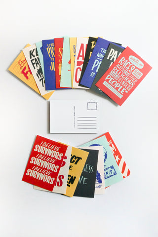 Set of 20 Protest Postcards