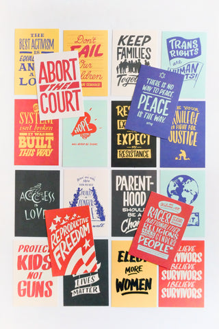 Set of 20 Protest Postcards
