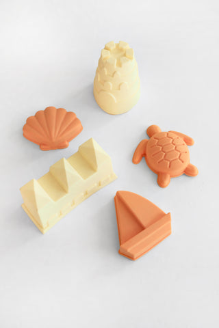 Set of 5 Silicone Sand Beach Molds
