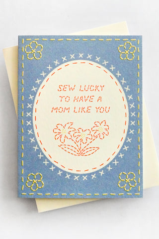 Sew Lucky Mother’s Day Greeting Card
