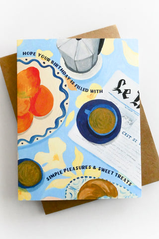 Simple Pleasures & Sweet Treats Greeting Card