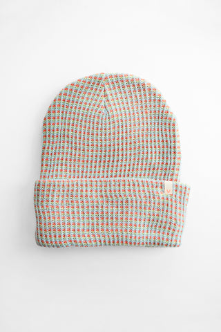 Simple Stone Blue Grid Beanie