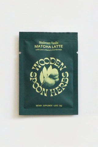 Single Mushroom Vanilla Matcha Latte Sachet