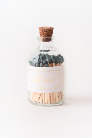 Glass Apothecary Match Bottle