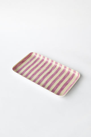 Small Coated Linen Tray, Michele