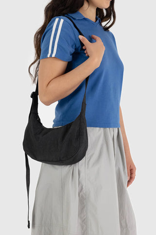 Small Crescent Bag Black