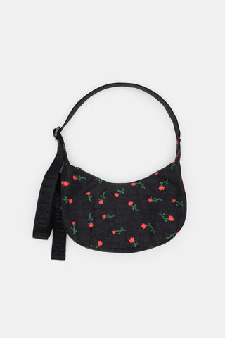 Small Crescent Bag Painted Wildflower