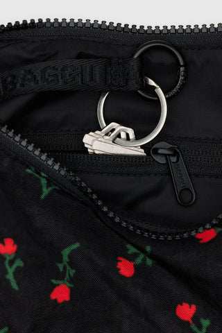 Small Crescent Bag Painted Wildflower