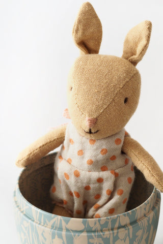 Small Dusty Blue Micro Rabbit Easter Egg