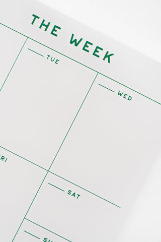 Small Weekly Desk Planner Notepad