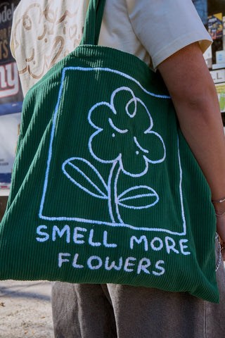 Smell More Flowers Tote Bag