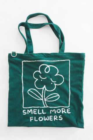 Smell More Flowers Tote Bag