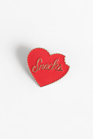 Snacks Heart Enamel Pin