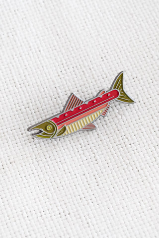 Sockeye Salmon Enamel Pin