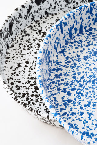 Splatter Enamel Cocktail Tray/Deep Dish Pizza Pan