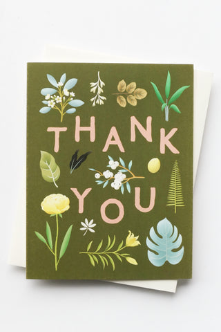 Spring Bloom Thank You Greeting Card