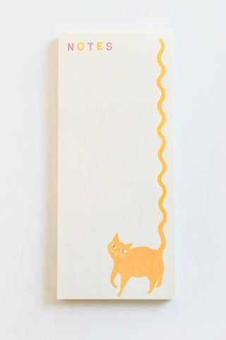 Squiggle Tail Cat, Risograph Notepad