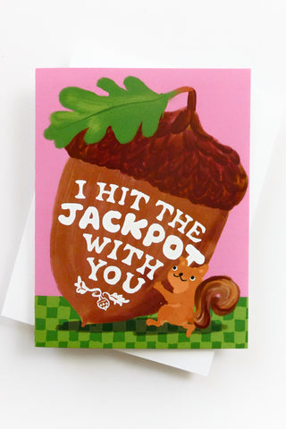 Squirrel Jackpot Greeting Card