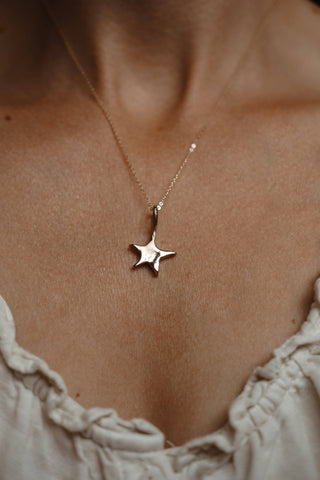 Brass Star Necklace