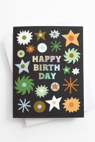 Starry Birthday Greeting Card