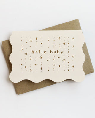 Stars Hello Baby Greeting Card