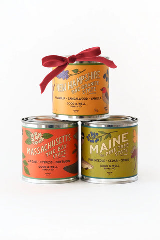 New England State Candle Gift Set