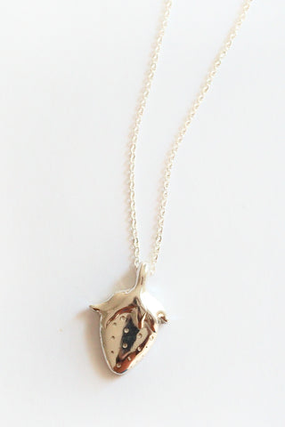 Sterling Silver Strawberry Necklace