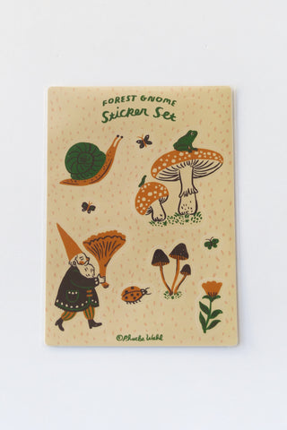 Phoebe Wahl Forest Gnome Sticker Set
