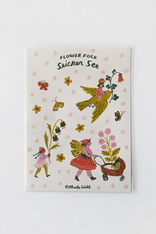Phoebe Wahl Flower Folk Sticker Set
