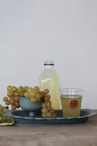 Stoneware Scalloped Platter