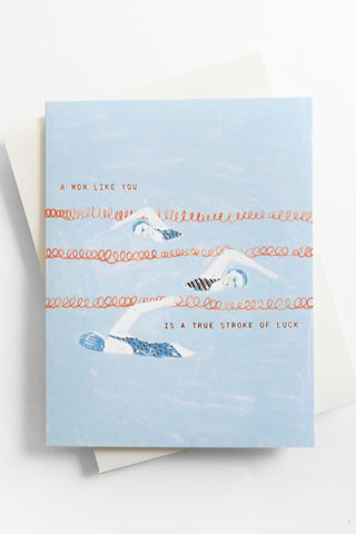 Stroke of Luck Mom Greeting Card