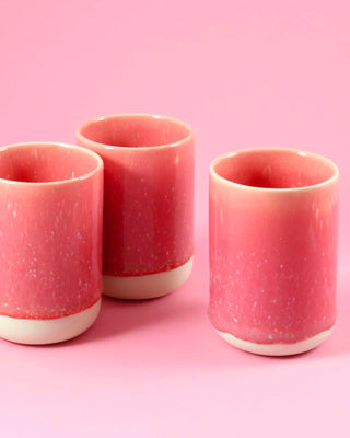 Ceramic Slurp Cup - Red Raspberry Sorbet