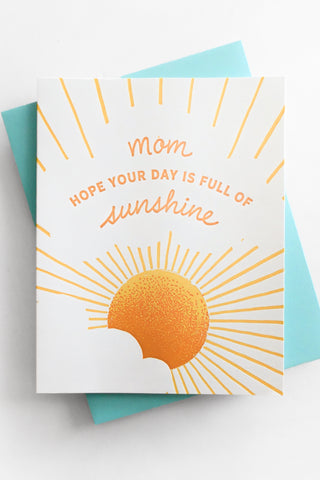 Sunshiny Mother's Day Greeting Card