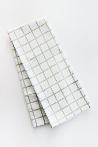 Sweet Mint Waffle Tea Towel