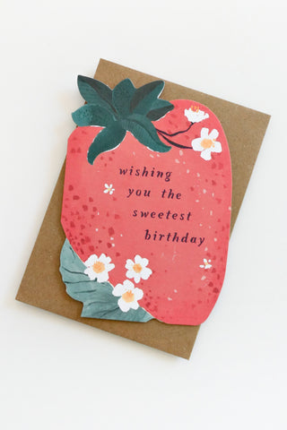 Sweet Strawberry Greeting Card