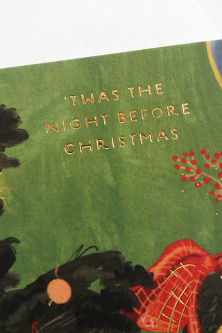 T'was the Night Cozy Christmas Greeting Card
