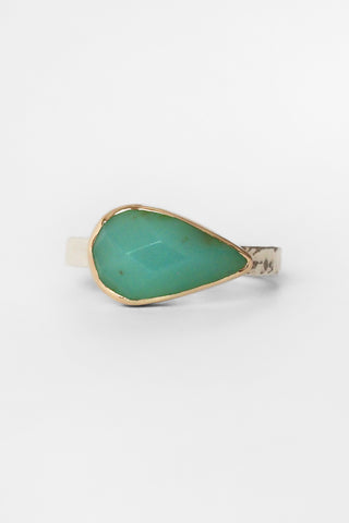 Pear Peruvian Opal Ring