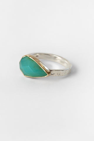 Pear Peruvian Opal Ring