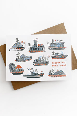 Thank You Boat Loads Greeting Card