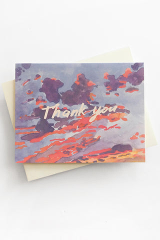 Thank You Evening Sky Greeting Card