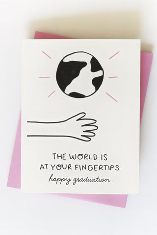 The World Is At Your Fingertips Greeting Card