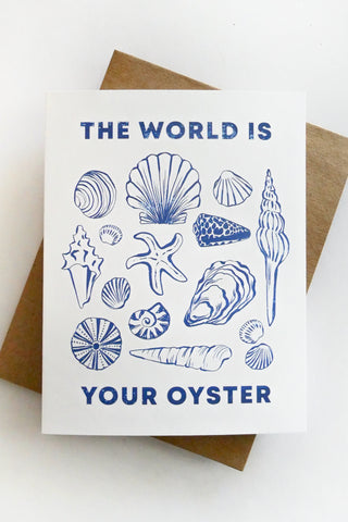 The World Is Your Oyster Greeting Card