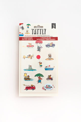 Things That Go Richard Scarry Tattoo Sheet