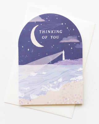 Thinking of You Lighthouse Greeting Card