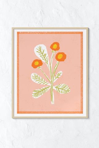Three Flowers Art Print
