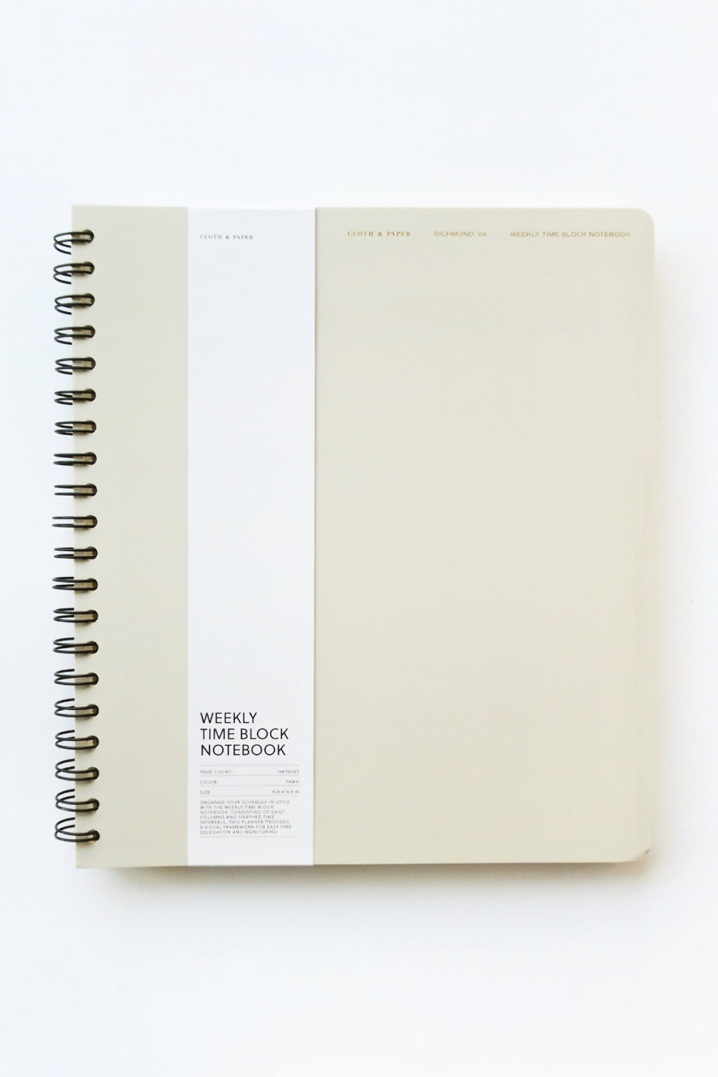 Time Block Notebook – Nahcotta