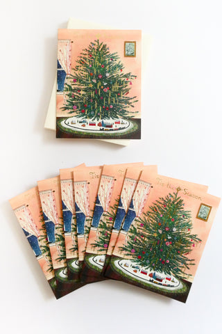 Tinsel Tree Holiday Greeting Card Box