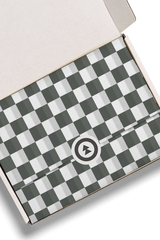 Black Checkers Tissue Paper