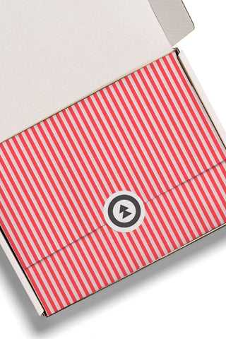 Red Pinstripes Tissue Paper